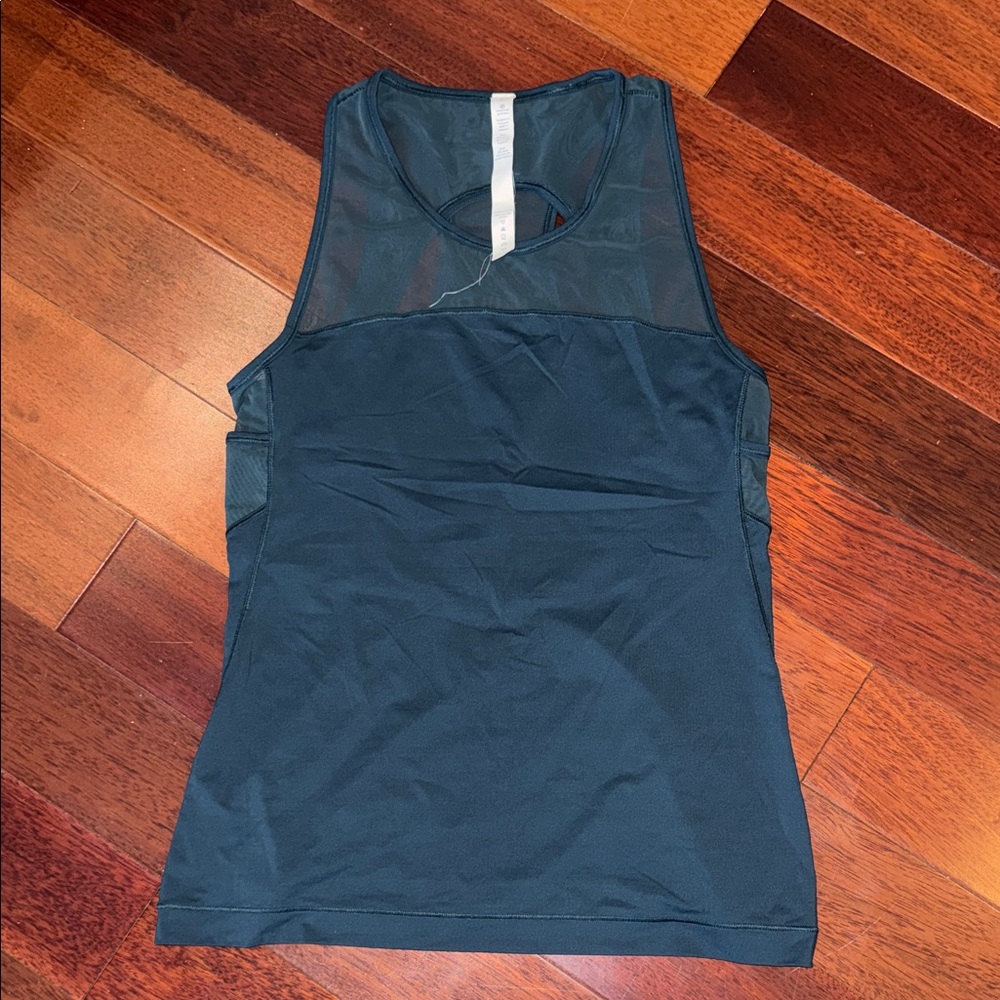 Lululemon dark teal Mesh Tank Top